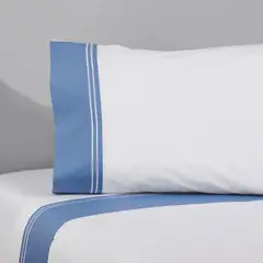 PLUMA HOME - Juego de Sabanas Blue and White Doble