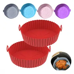 GENERICO - Molde De Silicona De 20cm Para Freidora Ayr Fryer Rosado