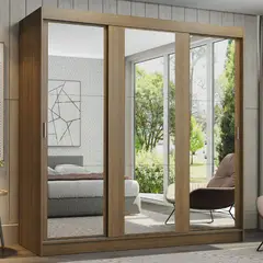MADESA - Closet Reno 3 Puertas Corredizas con Espejos
