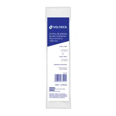 VOLTECK - 25 Amarres Plásticos De 60 Cm, Tensión 50 Lb, Color Blanco