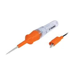 TRUPER - Testeo De Corriente De 20 Cm, Incluye Caimán, Calibre 0.7 Mm