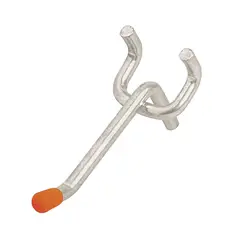 TRUPER - Gancho Recto De 5 Cm Para Panel Ranurado, Con Punta De Goma