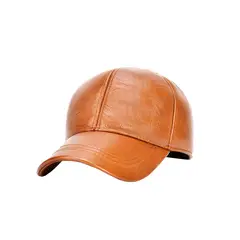 VELBROS - Gorra Cuero Original Golf Beisbol Cachucha Hombre Mujer - Caqui