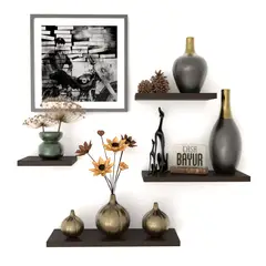 VARIOUS - Super Promo - Set 4 Repisas Flotante15 cm Fondo - Decoración hogar