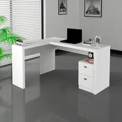 BONNO - Escritorio en L Montreal Blanco