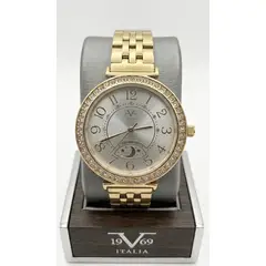 19V69 ITALIA - Reloj V1969 Italia, para mujer , Dorado - tablero blanco