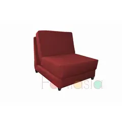 MUEBLES FANTASIA - Silla cama de 70 cm Tela Memphis Rojo