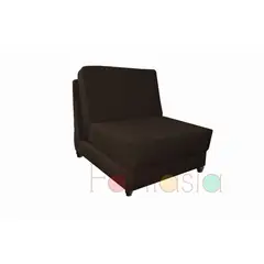 MUEBLES FANTASIA - Silla cama de 70 cm Tela Memphis Marrón