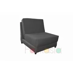 MUEBLES FANTASIA - Silla cama de 70 cm Tela Memphis Gris Grafito