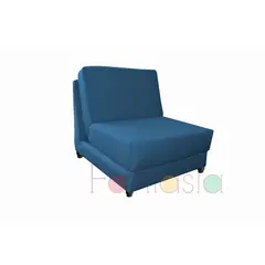 MUEBLES FANTASIA - Silla cama de 70 cm Tela Memphis Azul