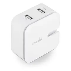 MOSHI - Adaptador Pared De Doble Puerto Rewind 2 Blanco