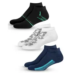 MR HAPPY - Media Calcetin Semi Acolchada Mrhappy Hombre Pack x 3 Pares