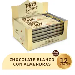 MONTBLANC - Chocolatina Almendra Blanca x 12 unidades