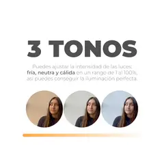 BOGO - Aro de luz led 45 cm foto selfie + trípode y soporte celular