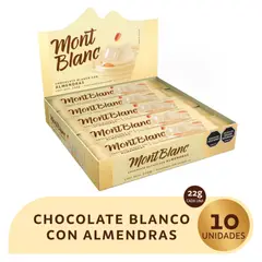 MONTBLANC - Chocolatina Almendra Blanca x 10 unidades