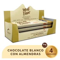 MONTBLANC - Chocolatina Almendra Blanca x 4 unidades