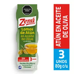 ZENU - Lomo de Átun en Aceite de Oliva Zenú x 3 unidades