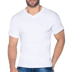 CROYDON - Camiseta Cuello V Blanco para Hombre