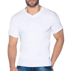 CROYDON - Camiseta Cuello V Blanco para Hombre