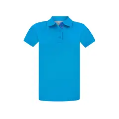 HAMER - Polo para mujer azul turquesa