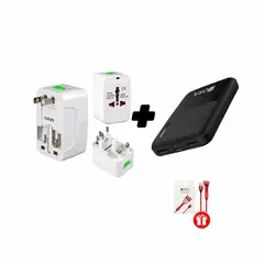 SHENGKE - Kit De Cargador Viajero Con Power Bank 5000mah Obsequio.