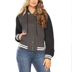 CROYDON - Chaqueta Nevet Gris-Negro para Mujer