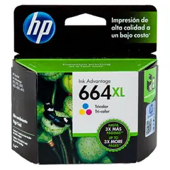 HP - Cartucho De Tinta 664xl Tricolor
