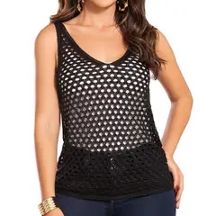 CROYDON - Saco Fergie Negro para Mujer