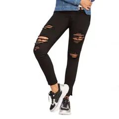 CROYDON - Jean Stay Negro para Mujer