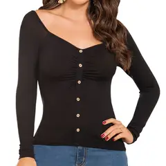 CROYDON - Blusa Kanny Negro para Mujer