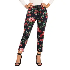 CROYDON - Pantalon Flowers Azul para Mujer