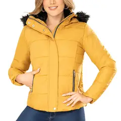 CROYDON - Chaqueta Paola Mostaza para Mujer
