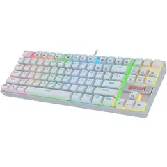 REDRAGON - Teclado Gamer Kumara K552W-RGB-1R-SP Blanco Switch Rojo