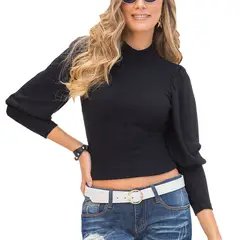 CROYDON - Buzo Dafne Negro para Mujer
