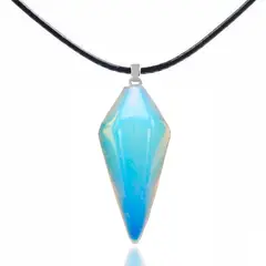 DAYOSHOP - Collar Cuarzo Luna Pendulo Mas Estuche