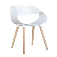 BONNO - Silla Diseño Luna Blanca Est Madera Hb