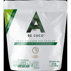GENERICO - Coco orgánico rallado sin azúcar 150 gr