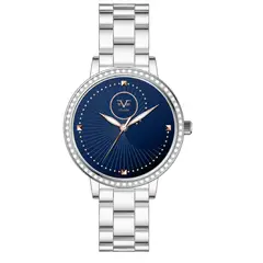 19V69 ITALIA - Reloj Mujer Plateado + 5 Complementos de Lujo Incluidos