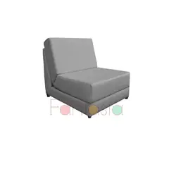 MUEBLES FANTASIA - Silla cama de 70 cm Cuerotex Gris Oscuro