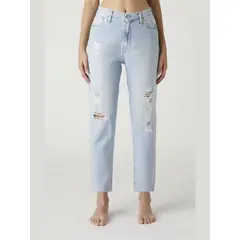 CALVIN KLEIN - Jeans Celeste Mom Jean Para Mujer