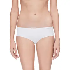 CALVIN KLEIN - Panties Tipo Hipster Blanco En Microfibra Para Mujer
