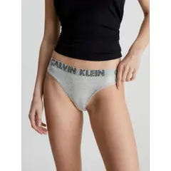CALVIN KLEIN - Pantie Gris En Algodón Tipo Bikini Para Mujer