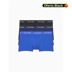 CALVIN KLEIN - 3 Pack de Bóxer En Algodón Low Rise Trunk Para Hombre