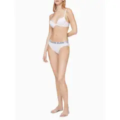 CALVIN KLEIN - Pantie Blanco Algodón Bikini Mujer Blanco Mujer Blanco