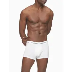 CALVIN KLEIN - 3 Pack de Boxer Blancos En Algodón Low Rise Trunk