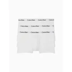 CALVIN KLEIN - Boxer Blanco 3 Pack De Low Rise Trunk En Algodón