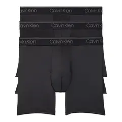 CALVIN KLEIN - 3 Pack De Boxer Negro En Microfibra