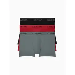 CALVIN KLEIN - 3 Pack de Boxer Low Rise Trunk En Microfibra Para Hombre
