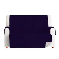 GUAMBA - PROTECTOR SOFA 2 PUESTOS GRIS-AZUL 120X180.