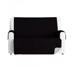 GUAMBA - PROTECTOR SOFA 2 PUESTOS 120X180 NEGRO GRIS.